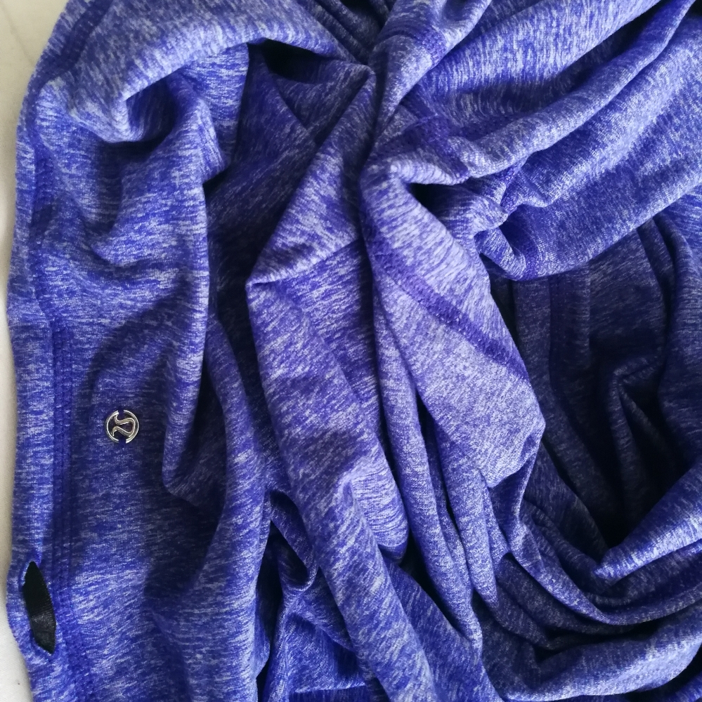 Lululemon infinity scarf and matching headband 2011 Heathered Blue